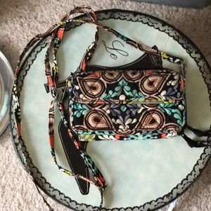 Vera Bradley crossbody wallet and phone case